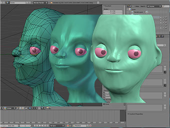 See my latest works in progress using Blender 3d